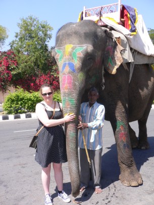 me with elephant
