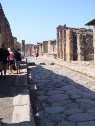 The ruins of Pompeii