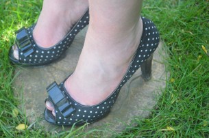polka dot shoes