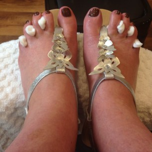 My pedicure - sandals Oasis