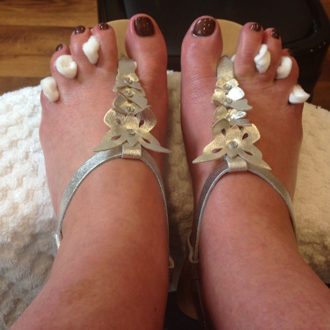 My pedicure - sandals Oasis